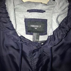 Forever 21 Windbreaker jacket with hoodie